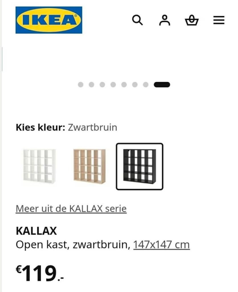 IKEA Kallax, Huis en Inrichting, Kasten | Boekenkasten, Ophalen, Gebruikt, 100 tot 150 cm, 100 tot 150 cm