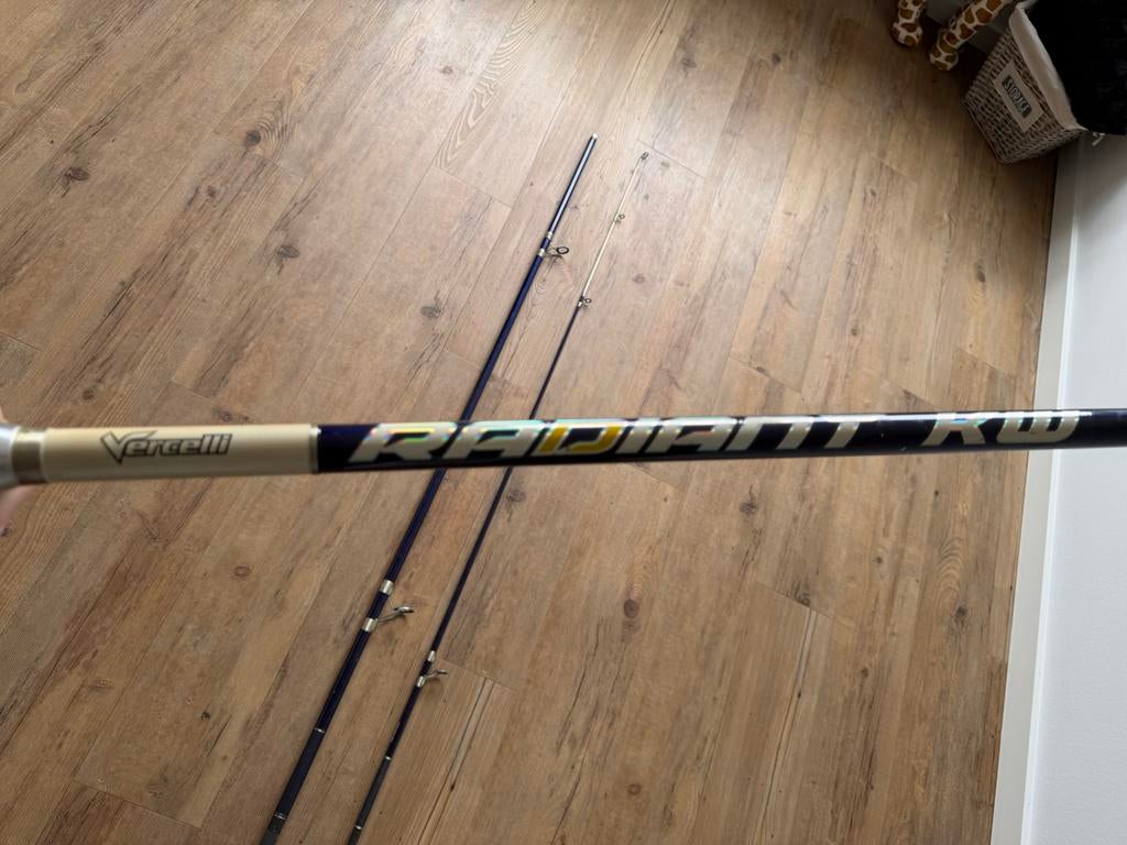 Vercelli Oxygen Radiant 450 strandhengel zgan, Watersport en Boten, Hengelsport | Zeevissen, Ophalen of Verzenden, Zo goed als nieuw