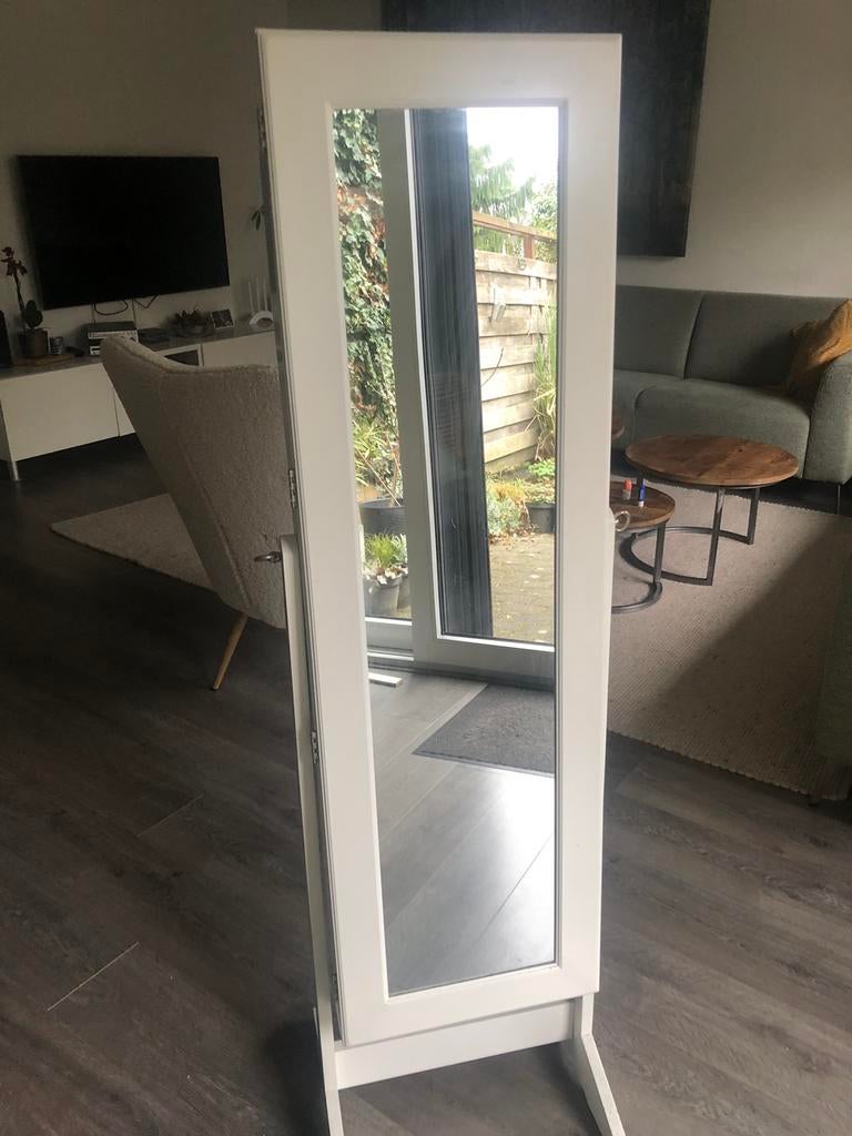 Spiegel sieradenkast, Huis en Inrichting, Woonaccessoires | Spiegels, Ophalen, Zo goed als nieuw