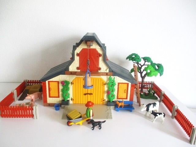Playmobil Ferme 3072 - Bâtiments Et Animaux - Occasion - Jouet Complet
