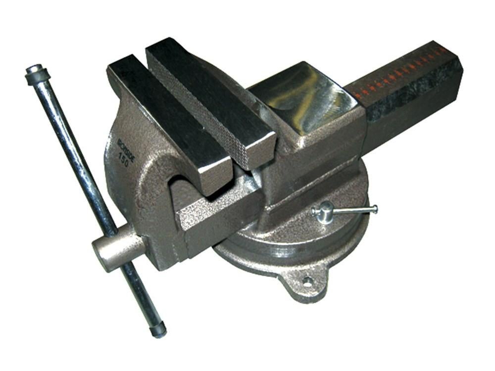 Bankschroef 150 mm industrieel draaivoet aambeeld Ironside, Ophalen, Nieuw, Minder dan 70 cm, Bankschroef