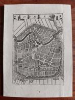 3 / Stadplattegrond van Harlem Haarlem gravure uit 1706, Ophalen of Verzenden