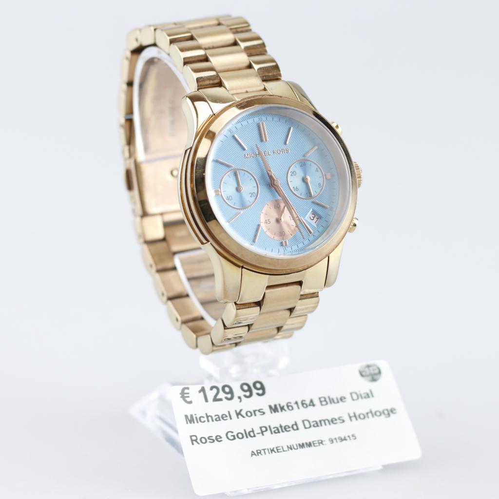 Michael Kors Mk6164 Blue Dial Rose Gold-Plated Dames Horloge, Michael Kors, Zo goed als nieuw, Support@michaelkors.com, 11 West 42nd Street
New York, NY 10036
United States