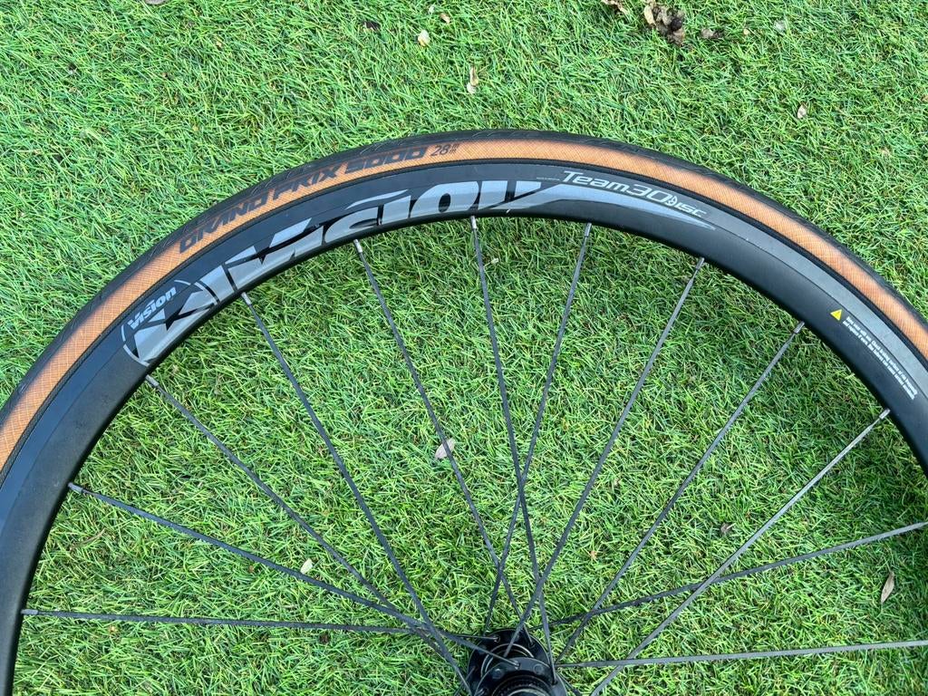 Wielset Vision Team 30 disc incl. banden, Fietsen en Brommers, Fietsonderdelen, Ophalen of Verzenden, Wiel