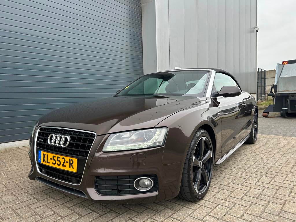 Audi A5 Cabriolet 3.0 TDI Quattro Pro Line S AUT LEDER, Automaat, Euro 5, Gebruikt, Zwart