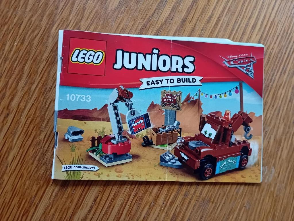 Lego bouwbeschrijving Juniors Disney Cars set 10733, Ophalen of Verzenden, Gebruikt