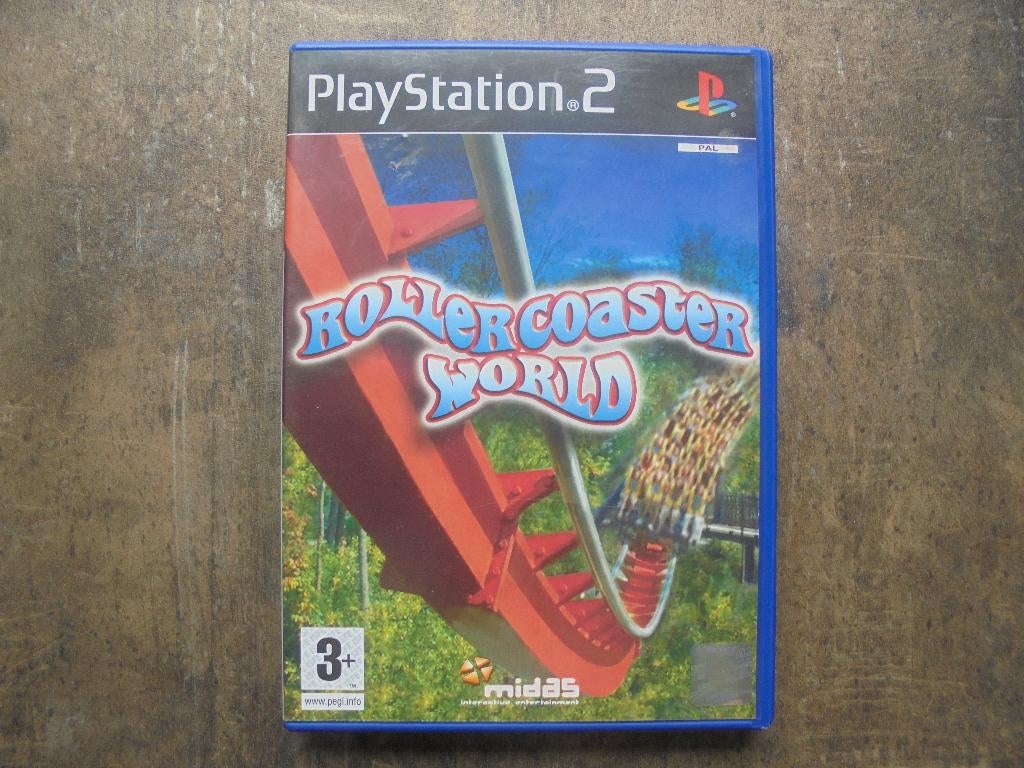 Rollercoaster World voor PS2 (zie foto's) II, Spelcomputers en Games, Games | Sony PlayStation 2, Gebruikt, 1 speler, Ophalen of Verzenden