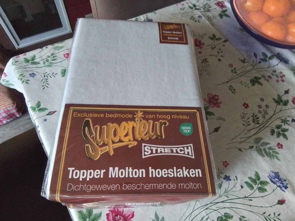 Molton, Ophalen, Wit, Hoeslaken of Sloop, Nieuw