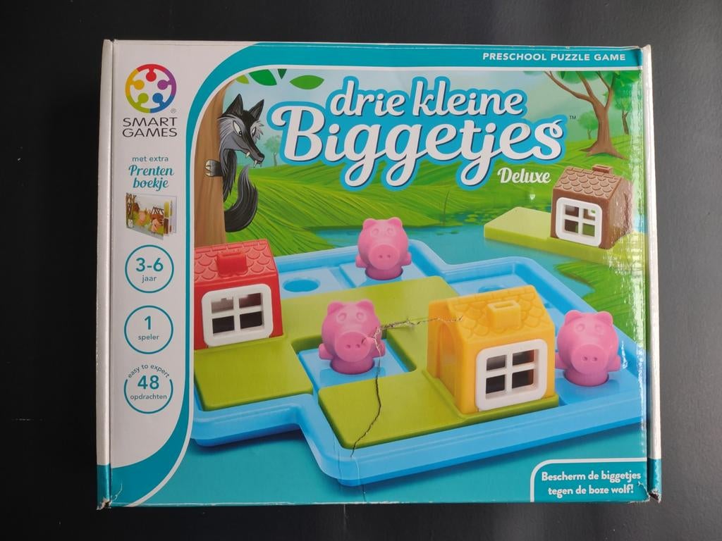 Drie Kleine Biggetjes Deluxe - Smart Game, Ophalen of Verzenden, Gebruikt, Puzzelen