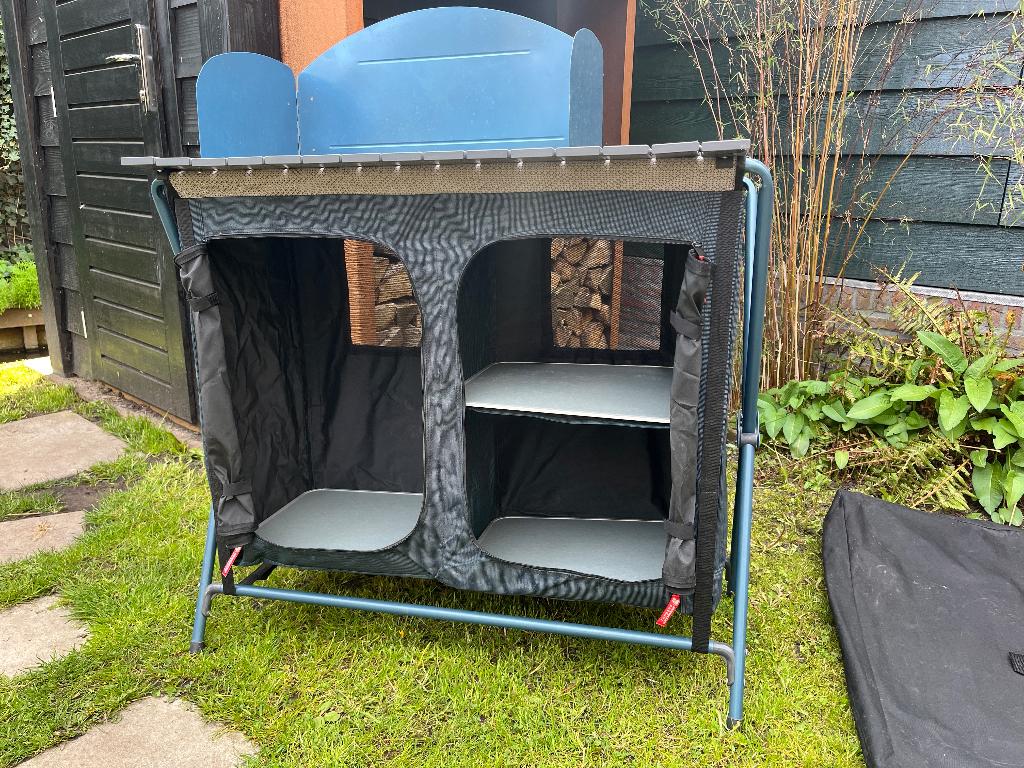 camping kast / kook meubel - Red Wood, Ophalen, Gebruikt, Campingkast