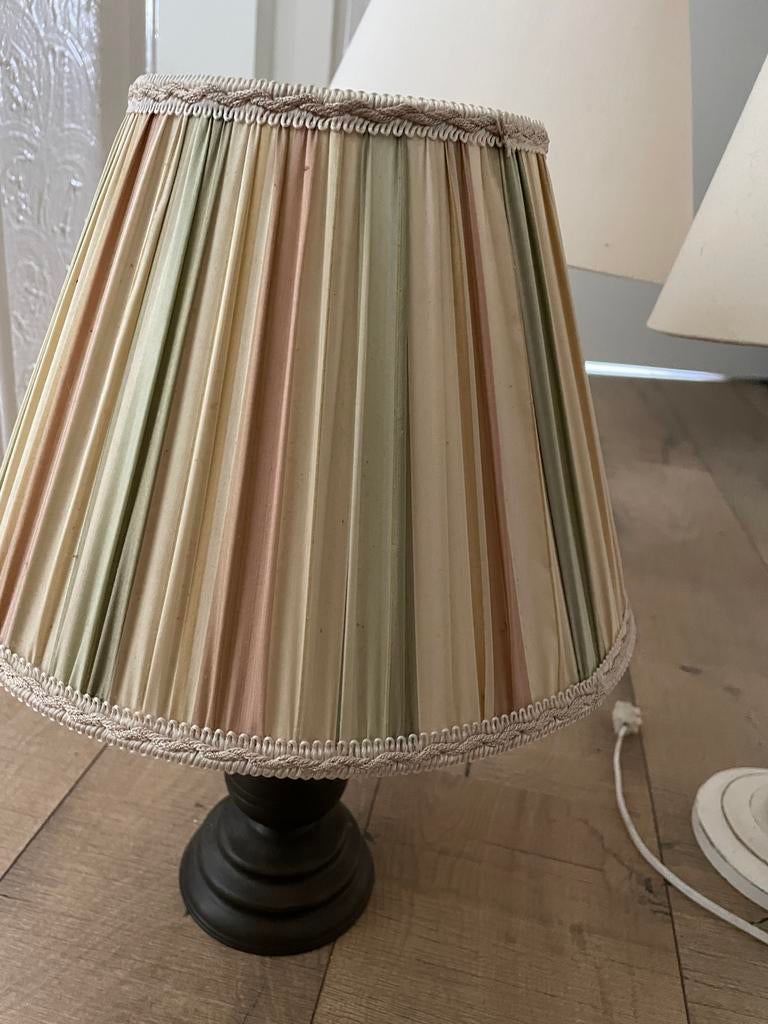 5 schemerlampen, Huis en Inrichting, Lampen | Tafellampen, Ophalen, Gebruikt, Hout, Minder dan 50 cm