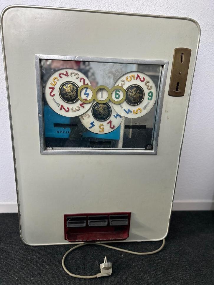 Rotamint Record Stuiver Gokautomaat, Verzamelen, Automaten | Gokkasten en Fruitautomaten, Gebruikt, Overige munten, Met sleutels