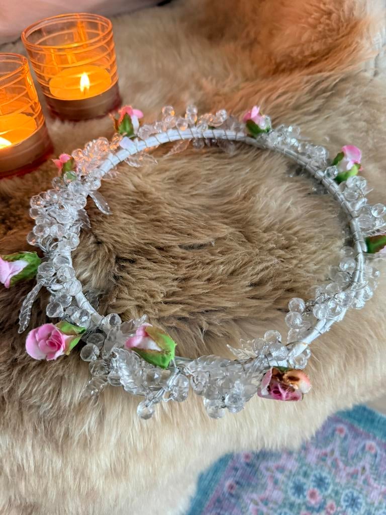 Franse bruidskroon antiek, Antiek en Kunst, Ophalen