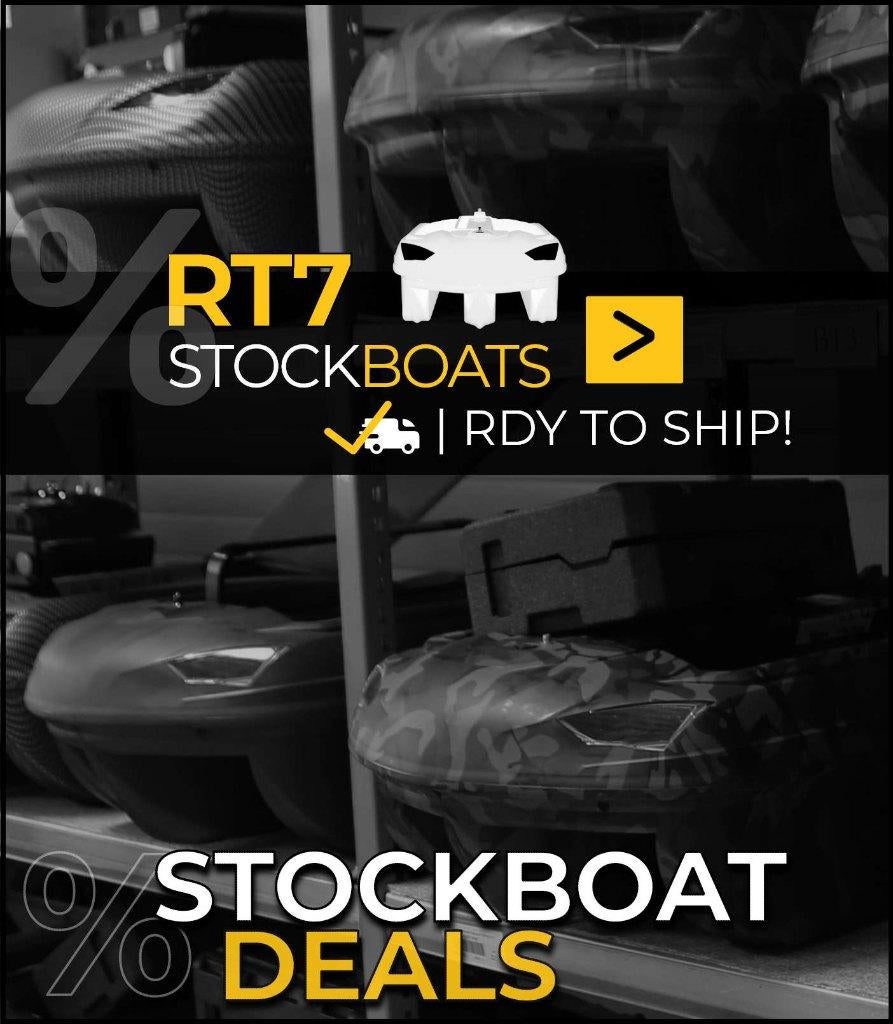 Carplounge RT7 Pro Stockboot ( Voerboot ), Ophalen, Nieuw, Complete set