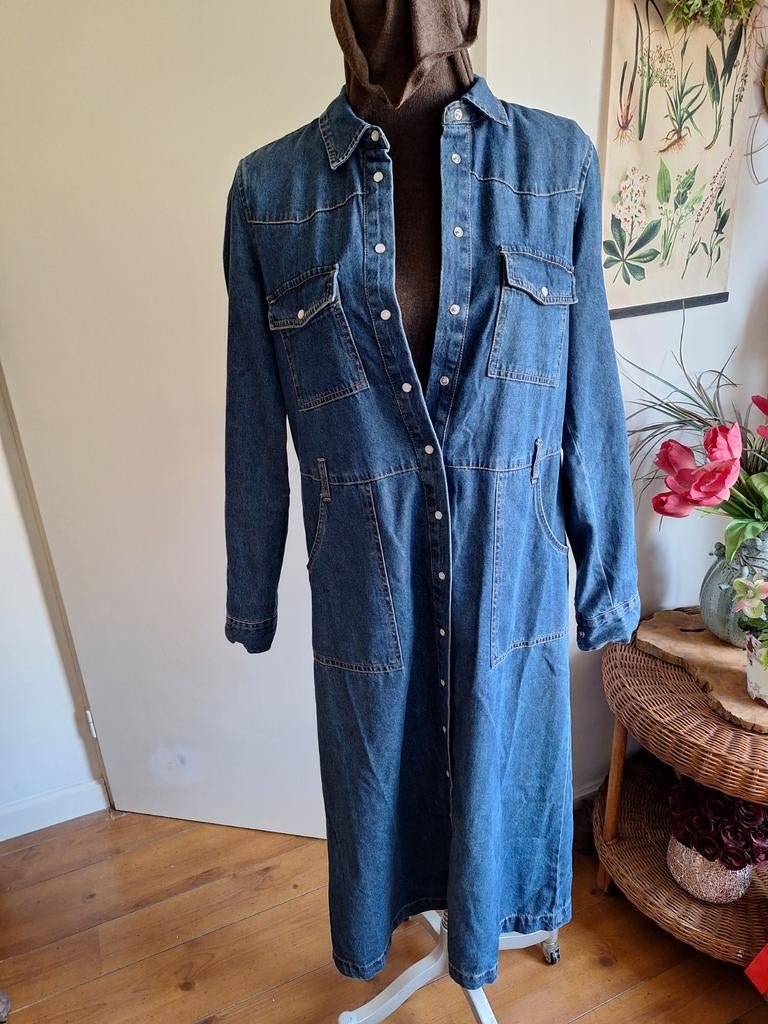 Spijkerjurk jurk maat 38 40, Maat 38/40 (M), Blauw, Ophalen of Verzenden, Zo goed als nieuw