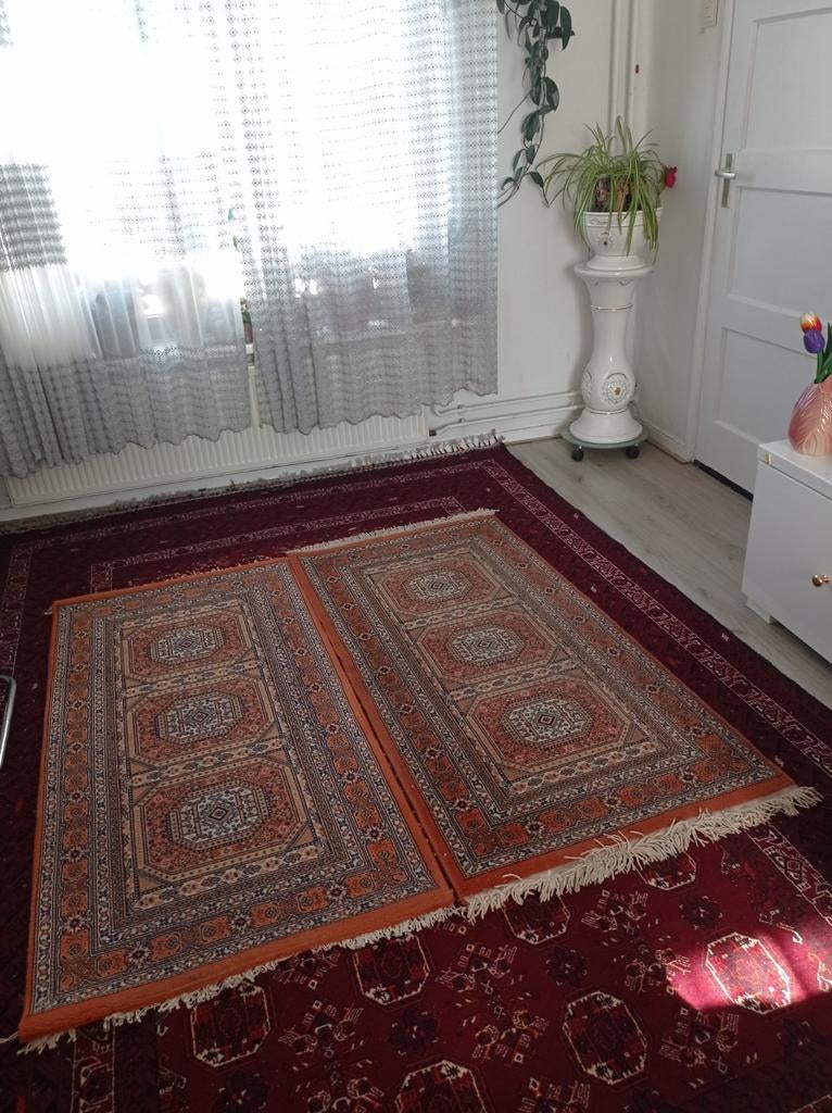 Twee mooie Turkse Loper tapijten 160 x 75 cm, Zo goed als nieuw, 150 tot 200 cm, Rechthoekig, 50 tot 100 cm