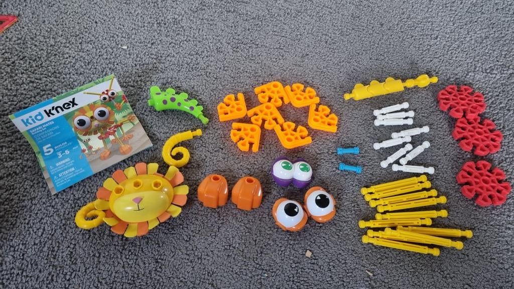 Kid K'nex Safarimates Bouwset - Leuke Dierenfiguren, Ophalen of Verzenden, Gebruikt, K'nex