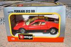 Mooie grote Ferrari 512 BB 1:24 Bburago in doos, Hobby en Vrije tijd, Modelauto's | 1:24, Ophalen, Zo goed als nieuw, Auto, Bburago