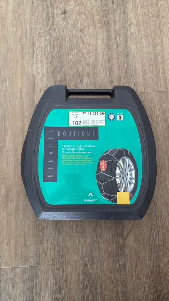 Sneeuwkettingen voor diverse bandenmaten, Ophalen, Gebruikt