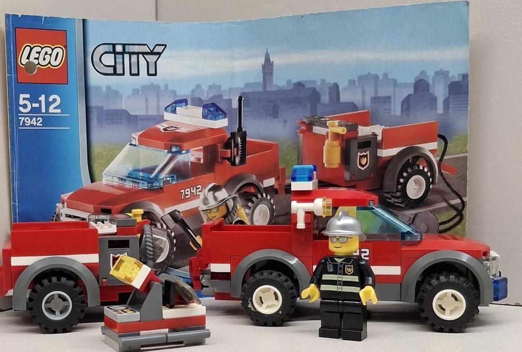 Lego City brandweertruck 7942, Compleet, City, Lego, Ophalen of Verzenden