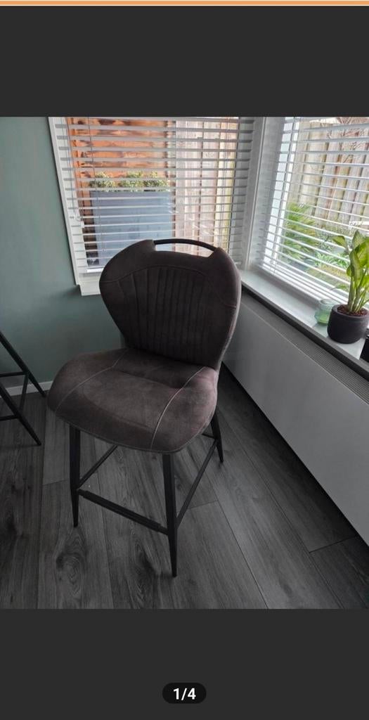 Barkruk Tubac (4 stuks), Huis en Inrichting, Barkrukken, Ophalen, Met voetsteun, 60 tot 90 cm, Zo goed als nieuw