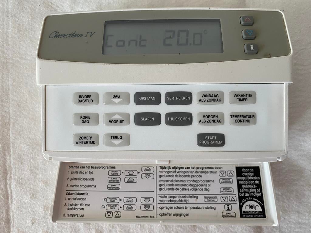 Honeywell Chronotherm IV Programmeerbare Thermostaat, Ophalen of Verzenden, Gebruikt