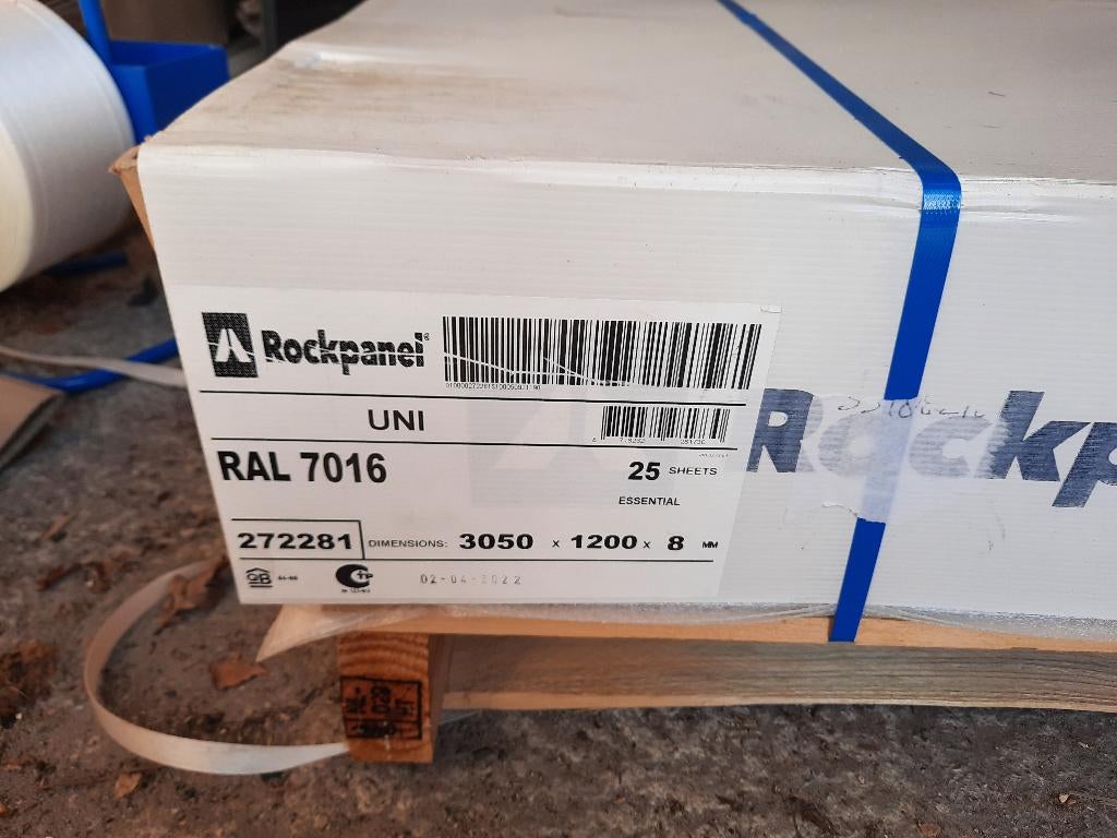 Nieuwe Rockpanel panelen Antraciet (RAL7016) spotprijs €195, Ophalen of Verzenden, Nieuw