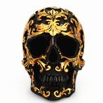 Zwart Gouden Schedel / Menselijk Model Decor Skull, Verzenden, Nieuw
