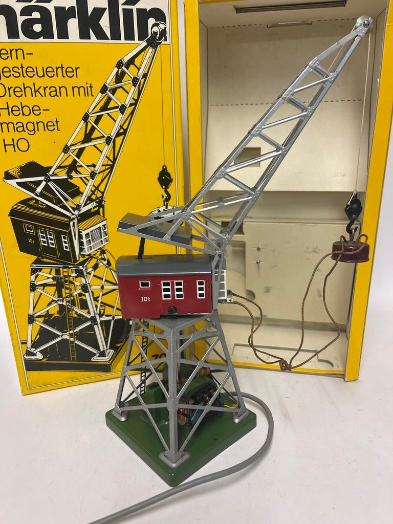 ** NIEUWSTAAT ** Märklin 7051 ** Kraan Compleet + Boekje **4, Hobby en Vrije tijd, Modeltreinen | H0, Wisselstroom, Overige typen
