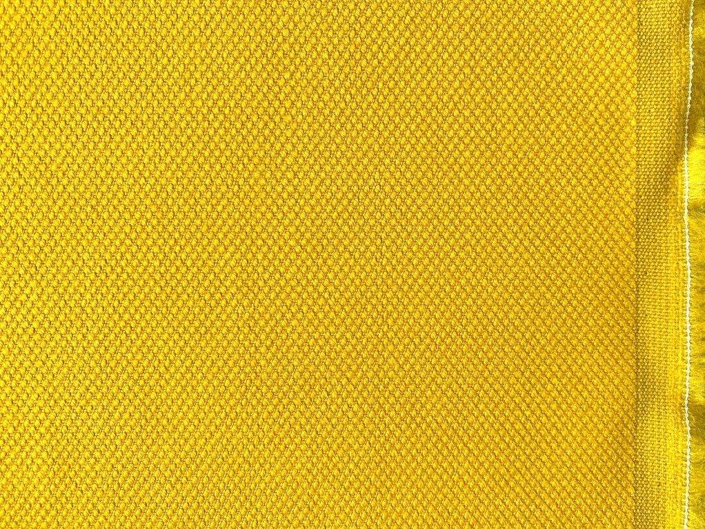 Kvadrat Steelcut 2 445; zonnebloemgeel; restant meubelstof, Wol, 120 cm of meer, Geel, Nieuw