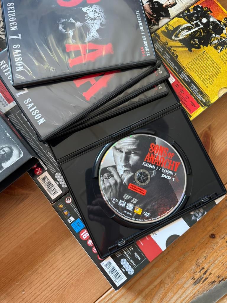 Sons of Anarchy Complete Serie DVD Boxset Seizoen 1-7, Vanaf 16 jaar, Verzenden, Boxset, Zo goed als nieuw
