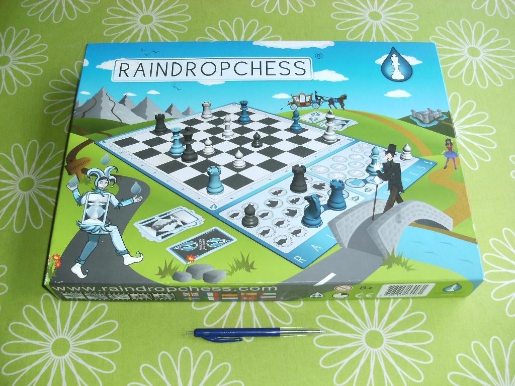 Rain Drop Chess - schaken maar dan net even anders..., Een of twee spelers, Ophalen of Verzenden, Zo goed als nieuw