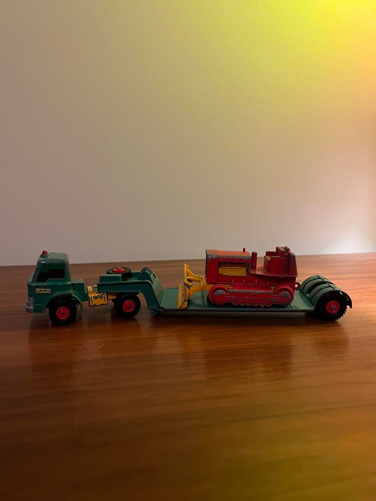7 dinky’s met aanhanger, Ophalen of Verzenden, Gebruikt, Bus of Vrachtwagen, Overige merken