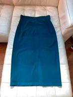 Lange blauwe rok met split maat 42, Ophalen of Verzenden