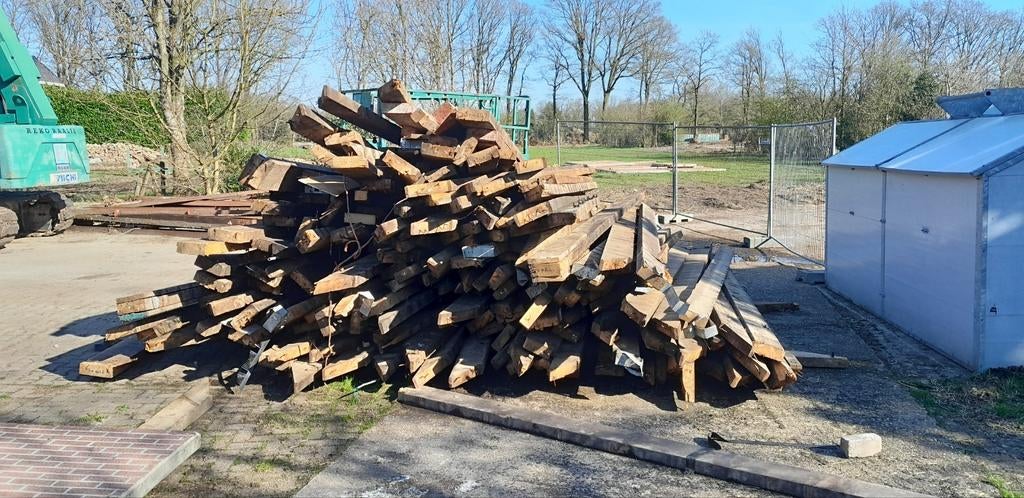 Balkhout, Ophalen of Verzenden, Balk, Overige houtsoorten, 50 mm of meer