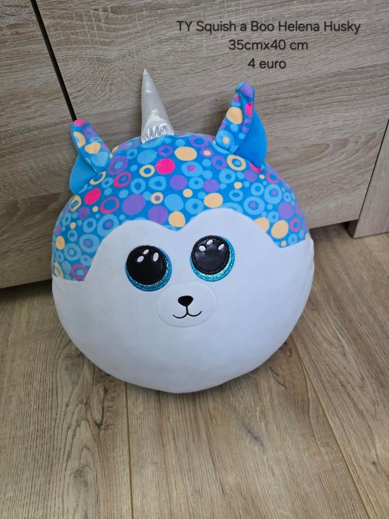 TY squishy Boo Helena Husky 35cm x 40 cm, Ophalen, Overige karakters, Overige typen, Zo goed als nieuw