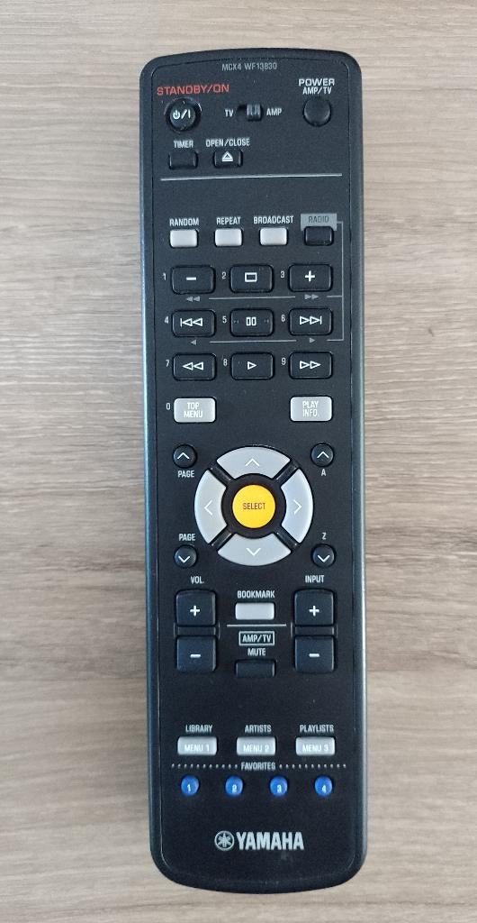 Yamaha mcx4 wf13830 afstandsbediening origineel MCX-2000, Ophalen of Verzenden, Gebruikt, Origineel, Receiver of Versterker