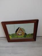 Schilderij vrijstaand huisje C.H. Houtzager 1984, Ophalen
