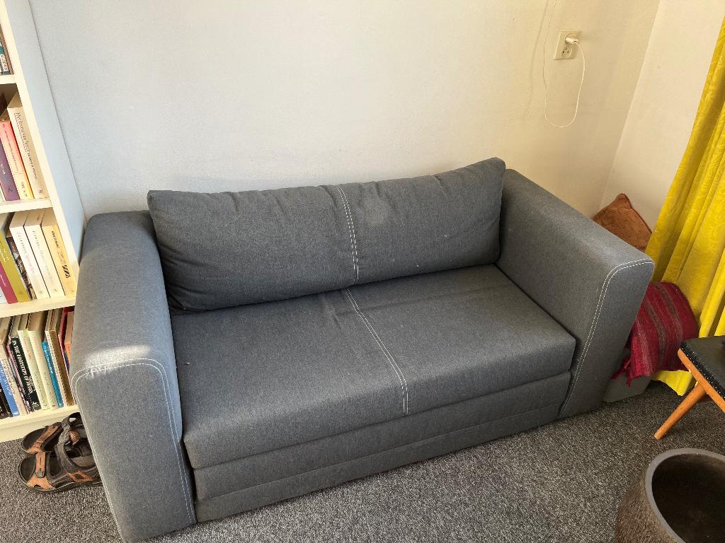 Bedbank, Ophalen, Gebruikt, Tweepersoons, 75 tot 100 cm