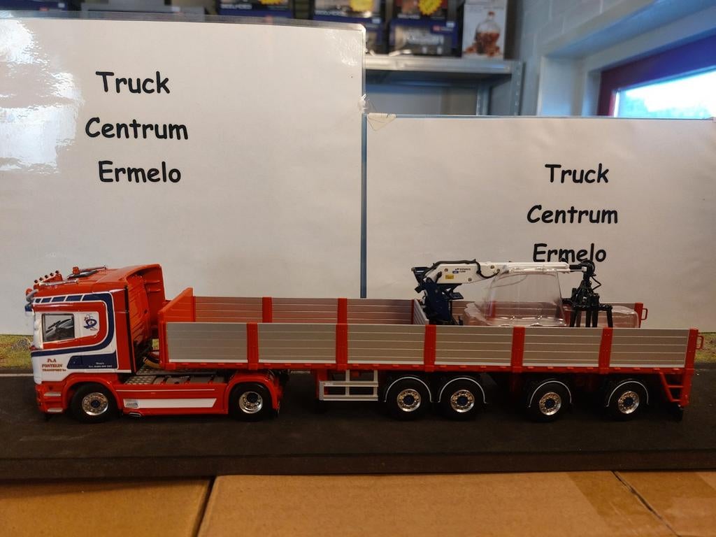 P&A Fonteijn; SCANIA STREAMLINE
HIGHLINE 4X2 BRICK TRAILER -, Hobby en Vrije tijd, Modelauto's | 1:50, Ophalen of Verzenden, Nieuw