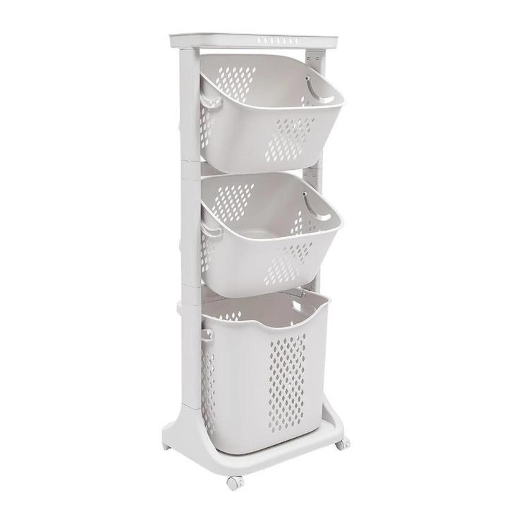 Wasmand Trolley Kar - Sorteer mand, Huis en Inrichting, Woonaccessoires | Schalen en Manden, Nieuw, Mand, Ophalen of Verzenden