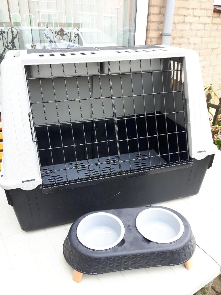 Ferplast Vervoersbox Atlas Car Grijs Autobench 82x51x61., Ophalen, Gebruikt