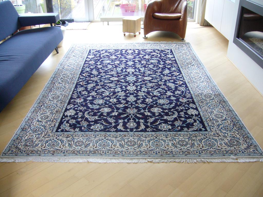 Nain Perzisch tapijt 295 x 198 cm, Ophalen, Gebruikt, Blauw, Oosters