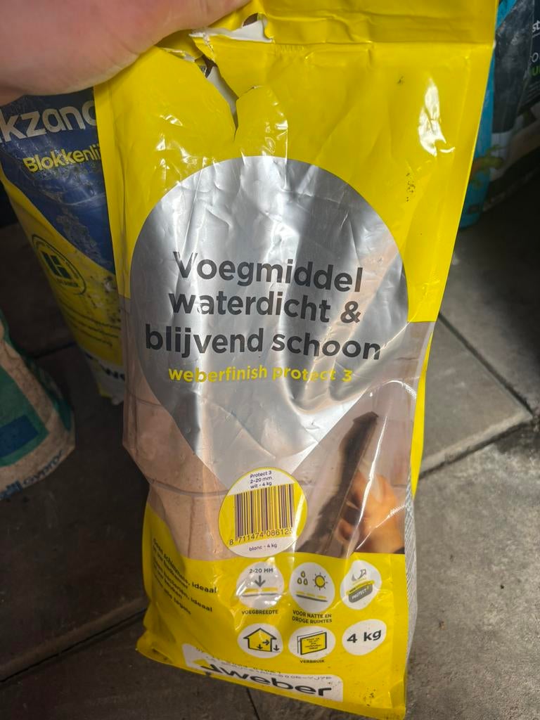 Gratis diverse bouwgrondstoffen rest, Ophalen