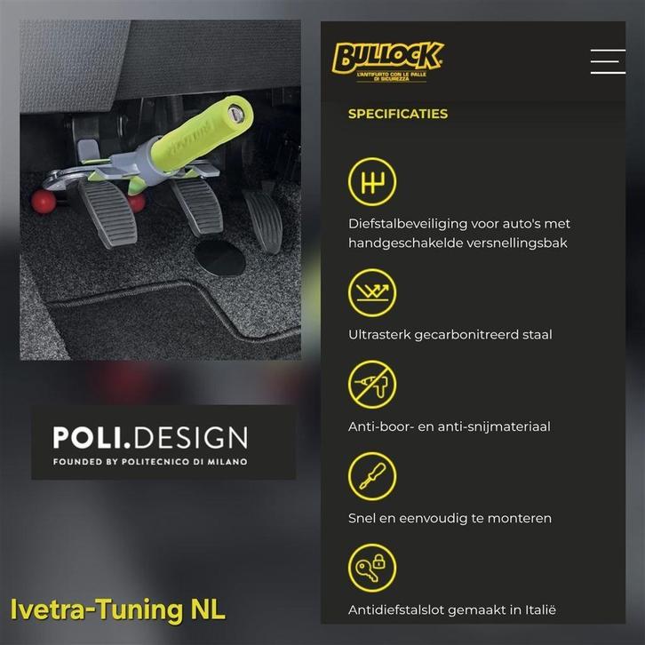 Pedaalslot Mazda CX3 | Mazda CX5 | Mazda CX7, Auto diversen, Anti-diefstal, Nieuw, Ophalen of Verzenden