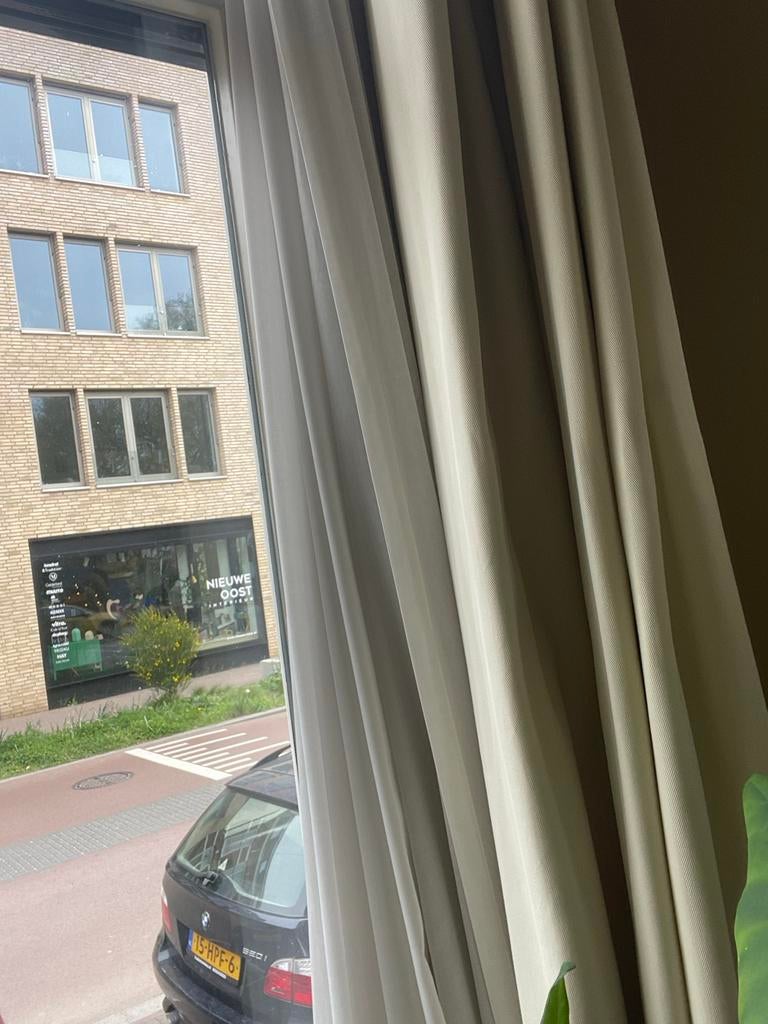 Witte vitrage gordijnen, Ophalen, Zo goed als nieuw, Wit, 200 cm of meer