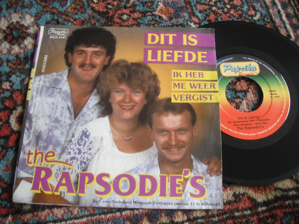 The Rapsodie's - Dit is liefde (sw), Ophalen of Verzenden, Zo goed als nieuw, 12 inch, Levenslied of Smartlap