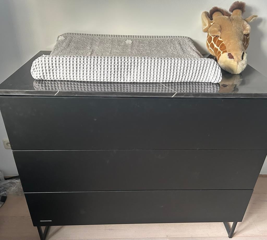 Kidsmill commode zwart mat, Ophalen, 50 tot 70 cm, 90 tot 105 cm, 100 cm of meer
