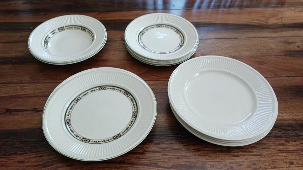 Wedgwood Carlton & Edme Borden Set - 12 Stuks, Ophalen
