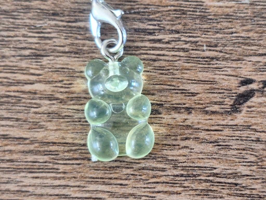 Telefoonhanger : Lichtgroene Gummi Beer !!, Info@keycharms.nl, Nieuw, Medemblik, Telefoonhanger of Accessoire